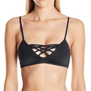 L*SPACE JAIME STRAPY BIKINI TOP BLACK